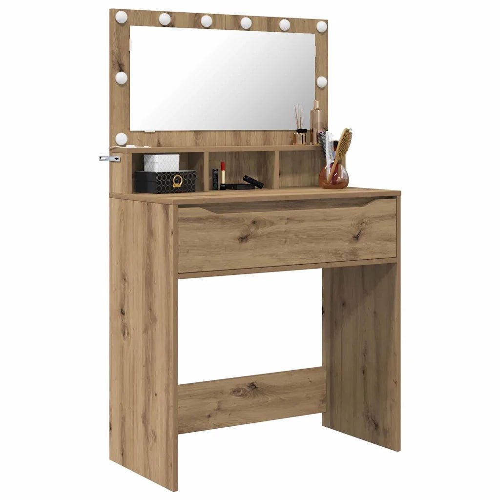 Tavoli da Trucco per Camera da Letto Rovere artigianale