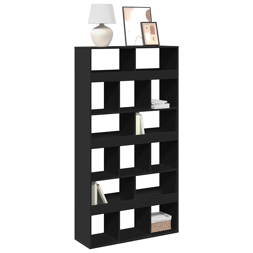 Divisorio Stanza | Paravento | Divisorio Ambienti Nero 100x33x187,5 cm in Truciolato