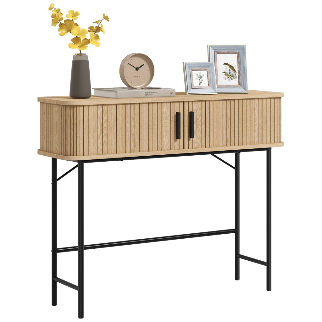 Consola Vintage ¨C zephmum ¨C Robe e Nero 100x30x80 cm