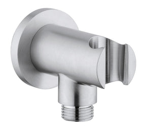 Presa D'acqua Tonda G1/2 con Supporto Doccia Fisso