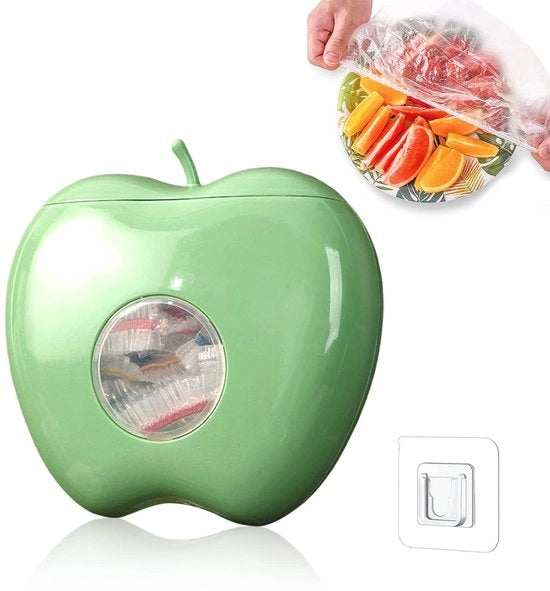 Cassetta di archiviazione, pellicola per la casa, pellicola in plastica, cassetta di archiviazione, 100 pezzi, borse ripiegabili, borse ripiegate, dispenser di pellicola, coperchio ripiegabile, cassetta di archiviazione (verde)
