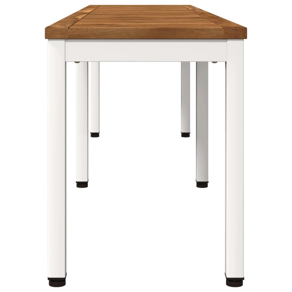 Panchina da giardino 161 x 35 x 45 cm Legno di Acacia Massello 901299