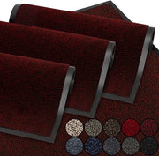 Tappeto di ingresso rosso vino 40x60 cm | tappeto di ingresso impermeabile lavabile resistente all'usura e resistente alla sporcizia | tappeto antiscivolo per tappeto di ingresso per ingresso, corridoio, soggiorno, cucina, camera da letto