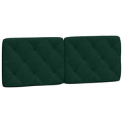 Cuscino Testiera Verde Scuro 120 cm in Velluto CFW7197543