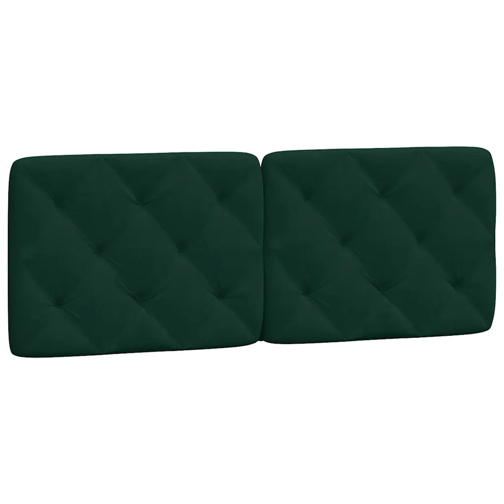 Cuscino Testiera Verde Scuro 120 cm in Velluto CFW7197543