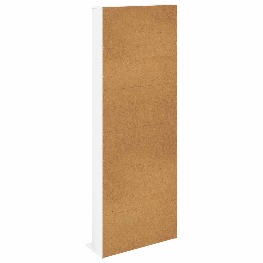 Mobile per CD Bianco 65 x 23,5 x 175 cm Legno ingegnerizzato 8012658