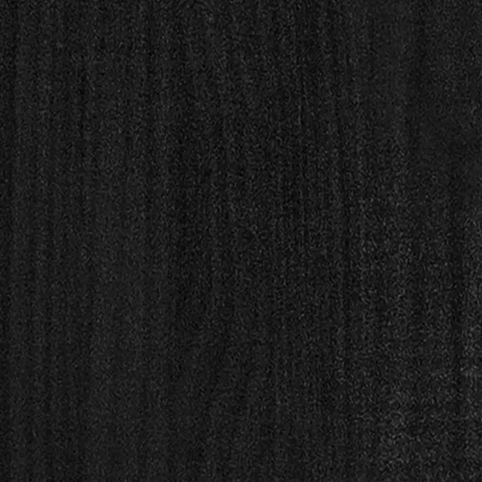 Giroletto in Legno Massello Nero 75x190 cm Small Single 3104092