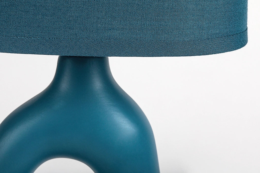 Lampada da tavolo Sylira 1xE14 blu ceramica Rabalux