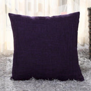 Cuscini quadrati in lino - 2-pack - 45x45cm - Coprisacco per esterno - Decorazione per la casa - Con chiusura invisibile - Adatto per divano letto, ufficio - Blu scuro