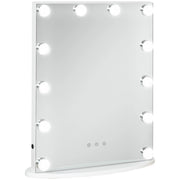 Specchio Trucco Hollywood ¨C zephmum ¨C Bianco 41,5x13,5x51 cm