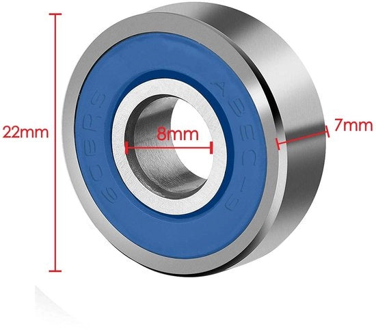 Lagers per skateboard ABEC 9 - 8 pezzi - Impermeabili - Resistenti allo shock - Alta velocità - Basso attrito - Per skateboard/roller skates - Lagers con alta precisione 

Nota: ABEC 9 è un modello, quindi è stato mantenuto.