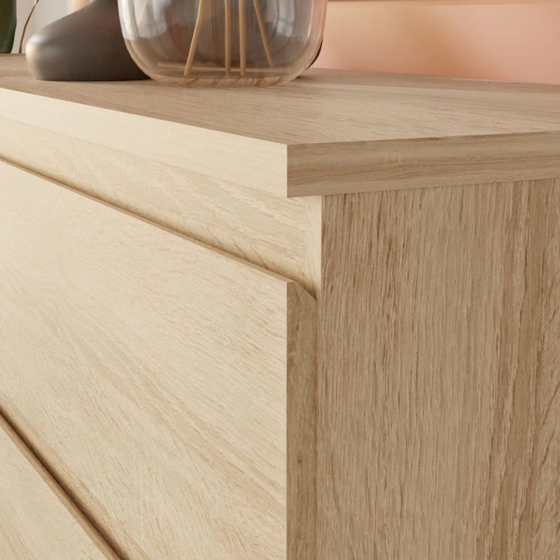Comodino Morgan 2 cassetti 41.8 x 32.2 x H 49.3 cm. colore rovere