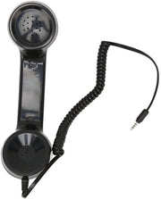 Telefono a mano retro - Manuale con cavo collegabile - 3,5mm Connettore - Progettazione anti-radiazione - Eccellente qualità audio - Cavo avvolgibile 1m - Ricevitore telefonico