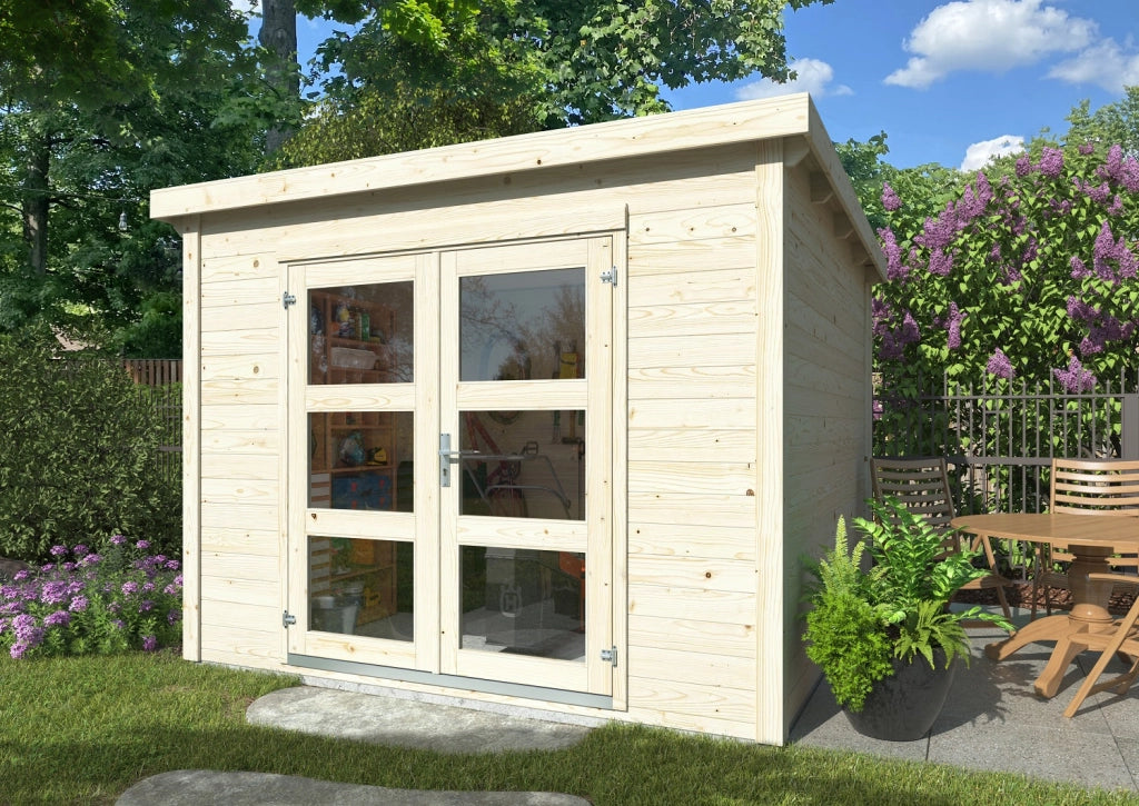 Casetta in legno non trattato Lya A