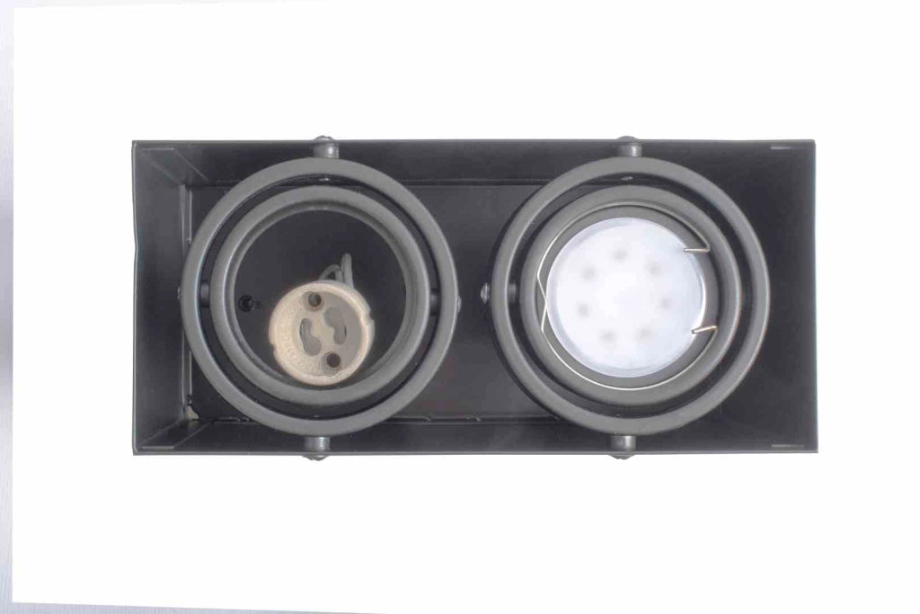 Faretto soffitto LED Milagro Blocco ML843 grigio metallo