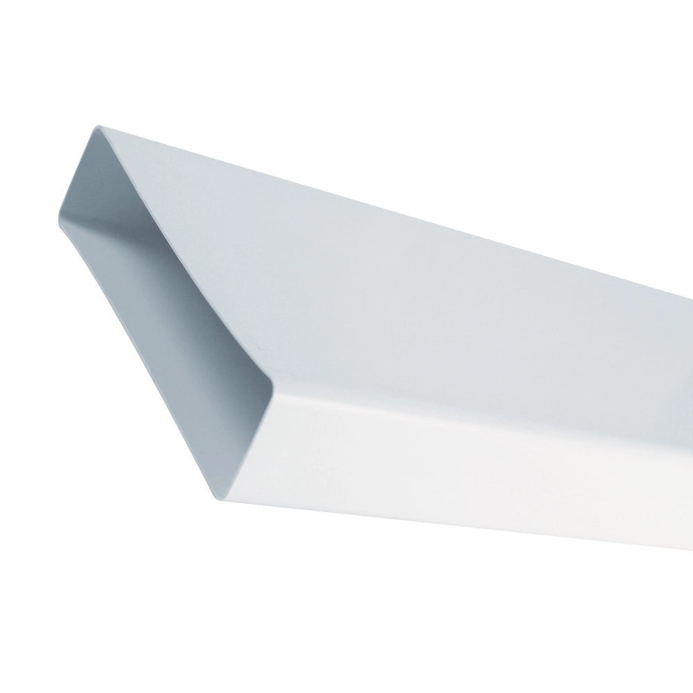 Canale piatto rettangolare 55x110x1000mm bianco per cappe