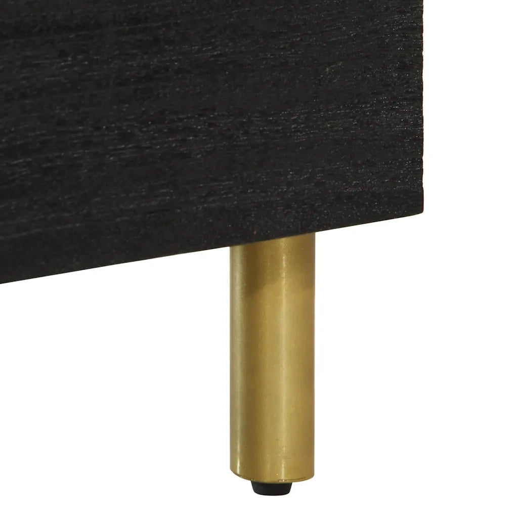 vidaXL Mobile Porta TV Nero 70x33x46 cm in Legno Multistrato