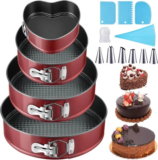 Cakevorm a forma rotonda 12/18/22/26 cm - Antiaanbak, Lekvrij e Sostenibile
