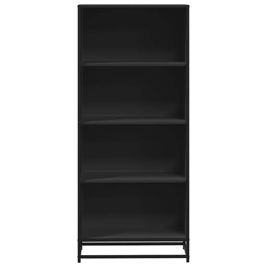 Libreria Nera 60x35x139 cm in Truciolato