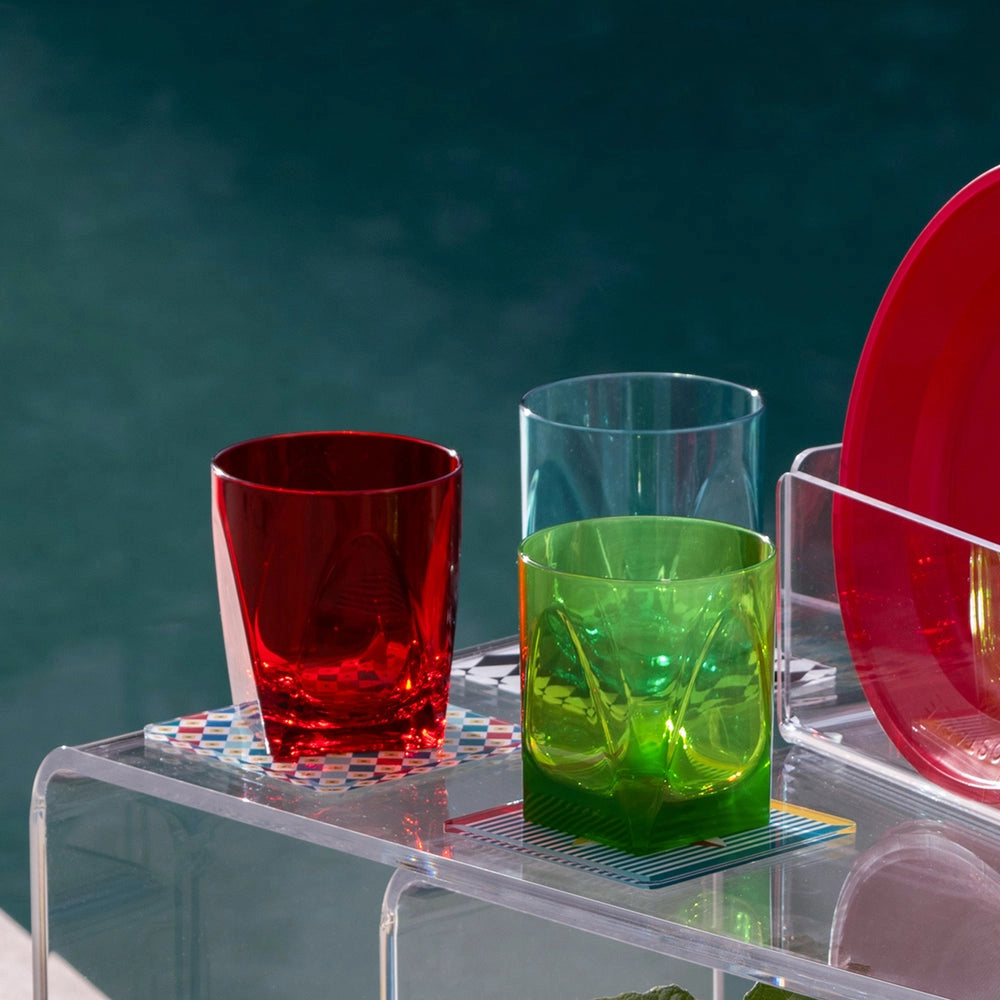 TUMBLER BICCHIERI BASSI SET 6 PEZZI MULTICOLOR