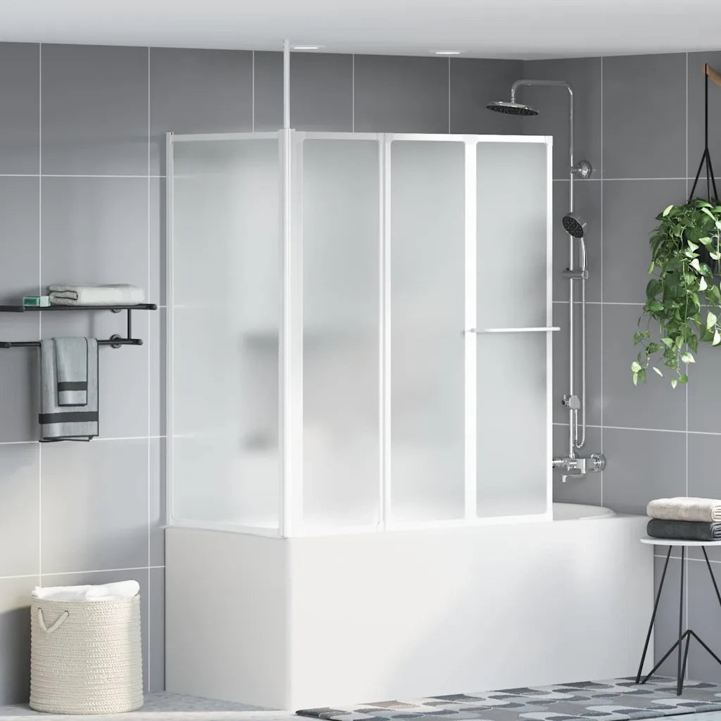Schermo da Bagno Glassato 120 x 70 x 137 cm Alluminio