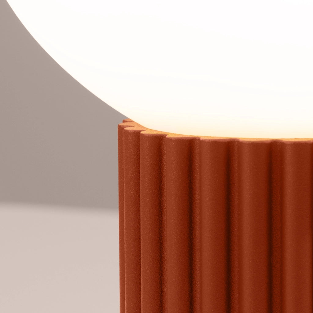 Lampada da tavolo SFERA Pure Lume ocra rossa globo G9