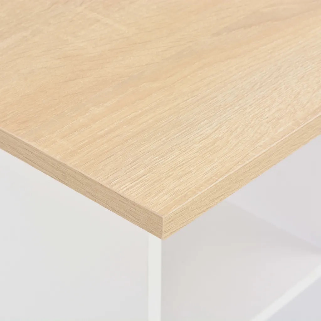 Tavolo da Bar Bianco e Rovere Sonoma 60x60x110 cm 280209