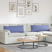 Cuscini da Divano 2 pcs Blu jeans 120 x 40 cm Tessuto
