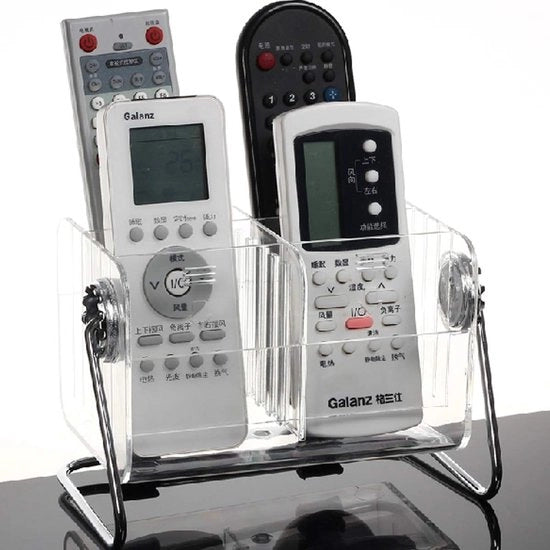 Oggetto da Scrivania per Custodia Remoto - Organizza i Tuoi Comandi - Translucido - Cassetto Multifunzionale - Adatto per 6 a.