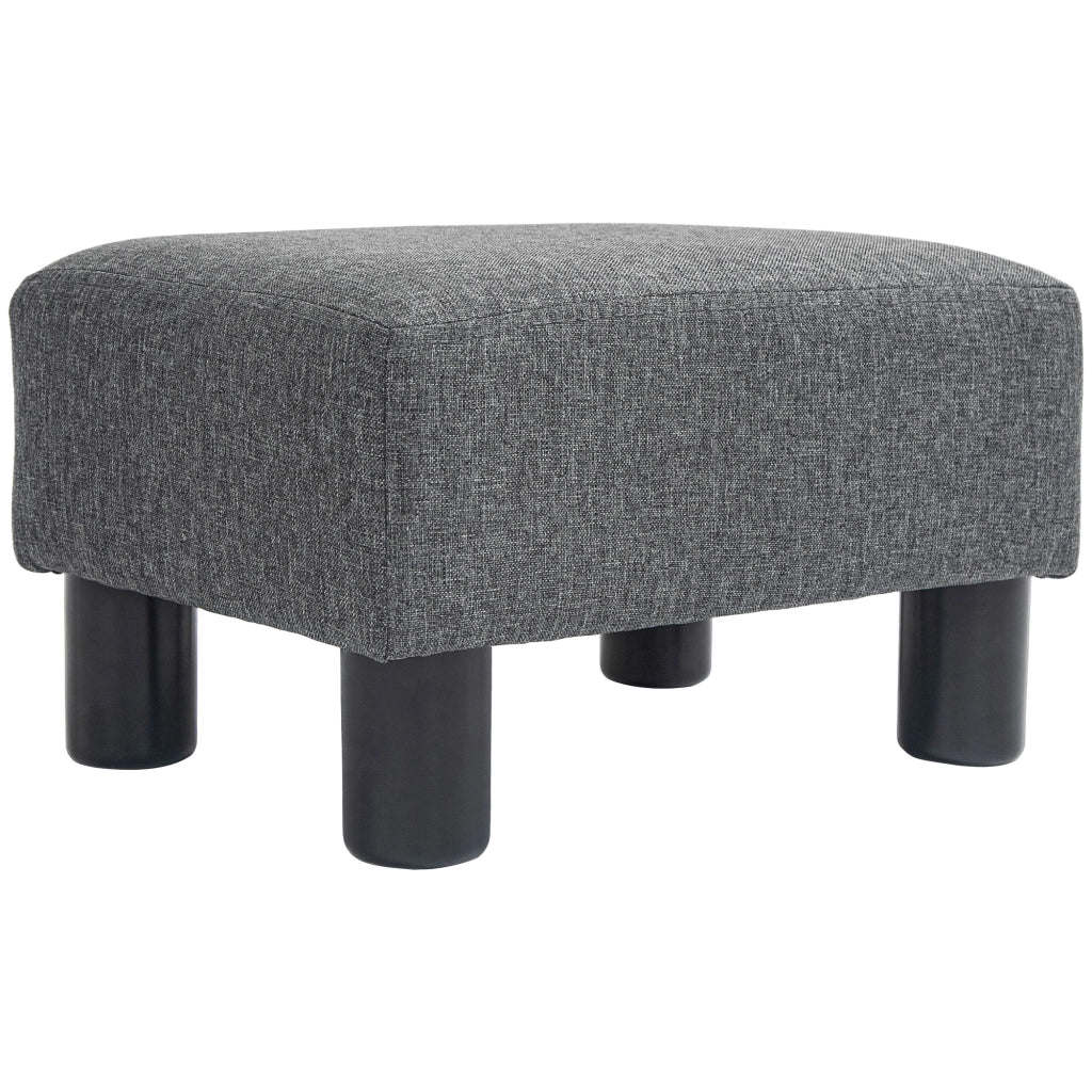 Poggiapiedi Tessuto ¨C Xylo ¨C Grigio con Gambe in Plastica