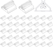 40 standarde per carte in plastica, supporto per carte da gioco, contenitore per carte trasparente per giochi per bambini, clip per carte piccola, accessori per giochi da tavolo, supporto per carte a tre angoli per ufficio, scuola, giochi per bambini