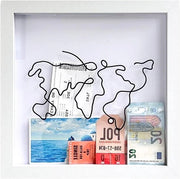 Cassa di Memoria in Legno Premium 20 x 20 cm per Documenti e Foto - Display per Parete e Tavolo