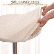 Telaio Ronde Tafelkleed Oliostatico Veloce da Pulire e Vetrifico per Tavolo da Caffè Ristorante Eettafel Picnic (80cm Beige)