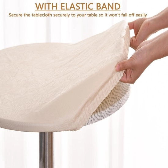 Telaio Ronde Tafelkleed Oliostatico Veloce da Pulire e Vetrifico per Tavolo da Caffè Ristorante Eettafel Picnic (80cm Beige)