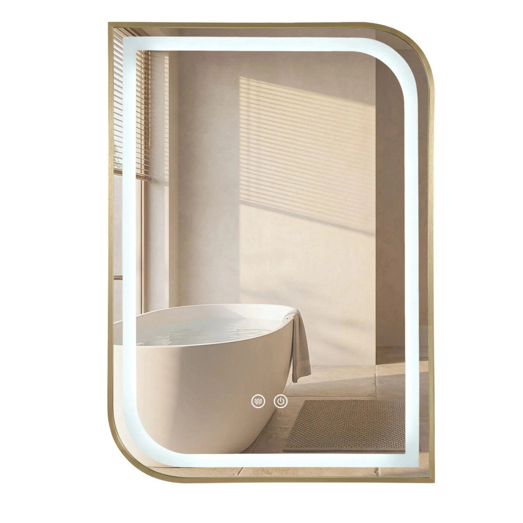 Specchio Led Zone 80x60 Gold