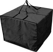 Cuscino per Esterno per Mobili da Giardino, Cuscino da Giardino, Cappotto per Cuscino da Giardino, Impermeabile, 81 x 81 x 61 cm, Nero