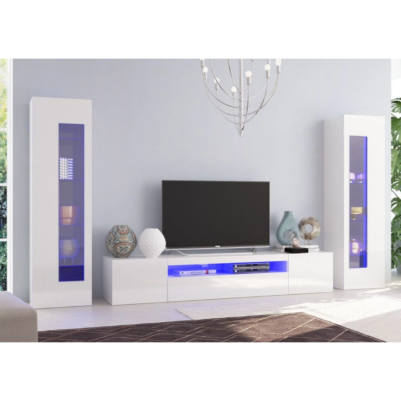 Set Soggiorno Daiquiri – 290x162x40 – Bianco Lucido