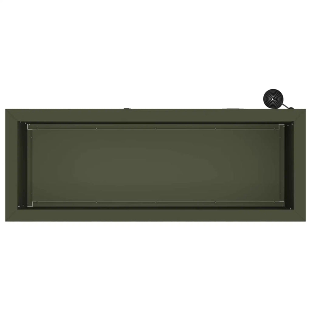 Fioriera da giardino con LED Verde Oliva 30 x 80 x 30 cm 8008104