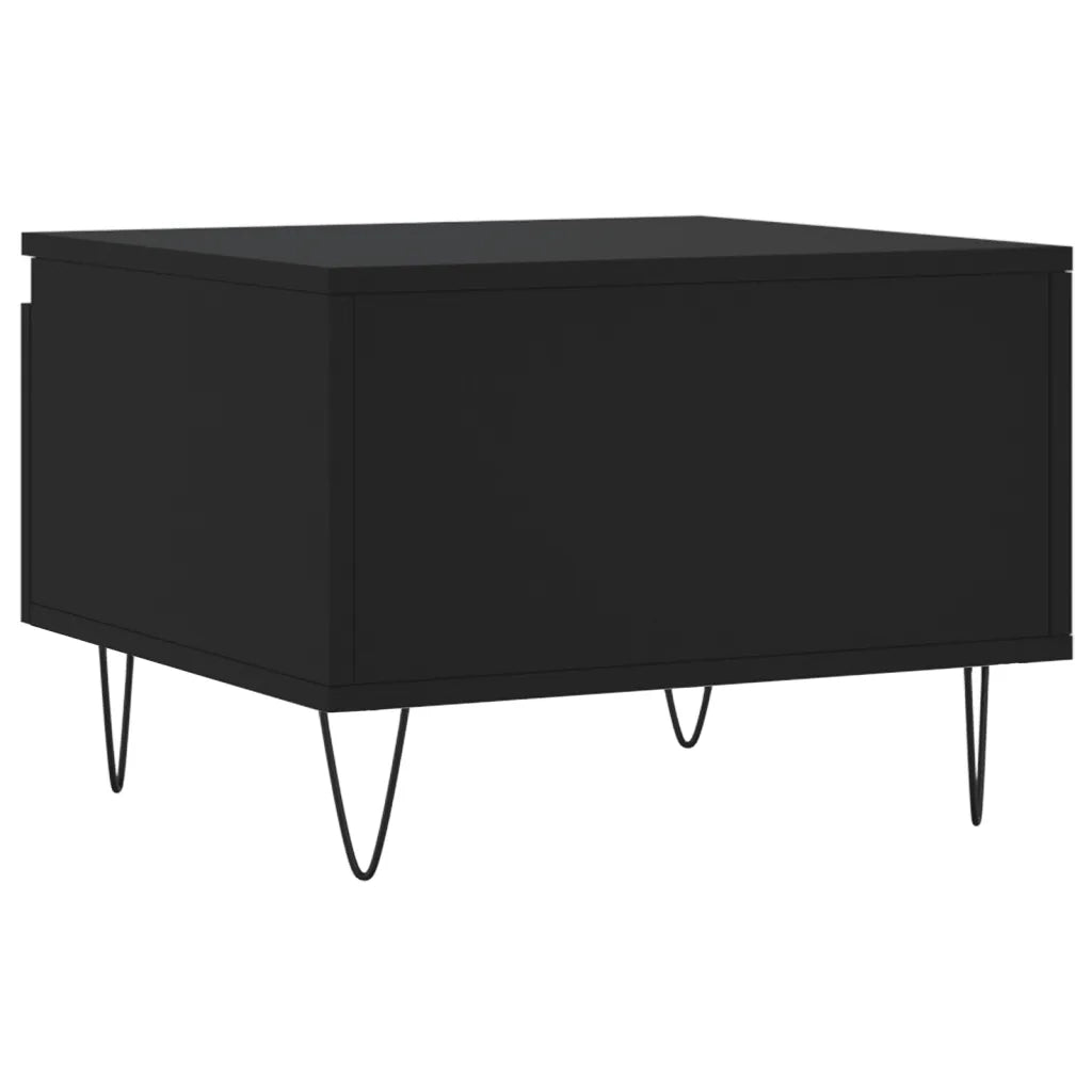 Tavolini da Salotto 2pz Neri 50x46x35 cm in Legno Multistrato 830863
