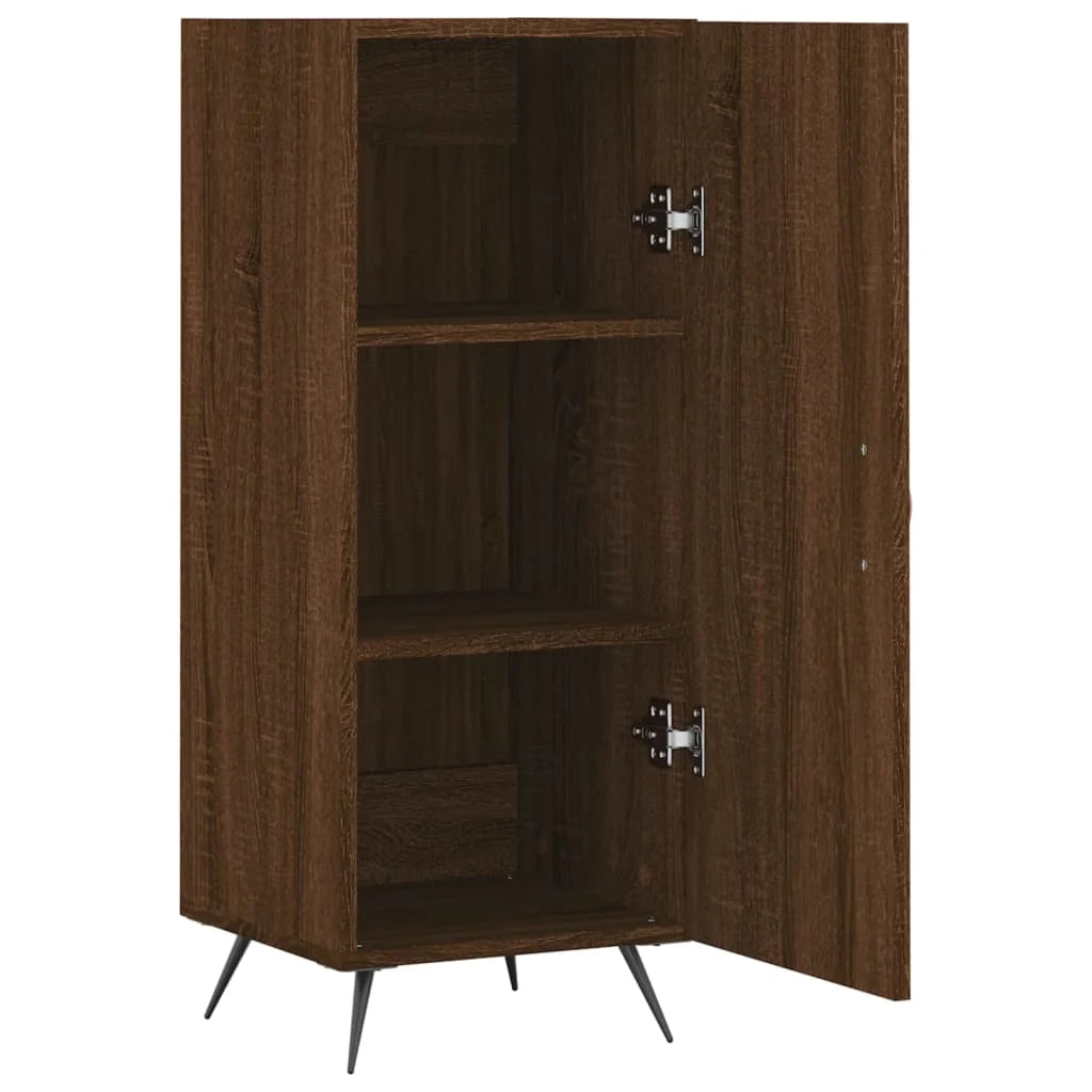 Buffet credenza cassettiera armadio mobile contenitore organizer per cucina soggiorno salotto 34,5 x 34 x 90 cm legno ingegnerizzato marrone 02_0031203