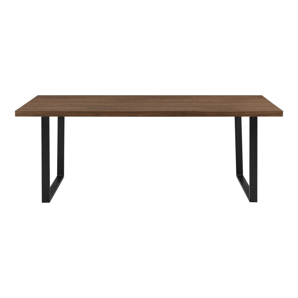 Tavolo da Pranzo (LuxLaxA) 200x100x76 cm Tavolo da Cucina per 8 Persone - Gambe di Design in Acciaio Nero e Piano Tavolo