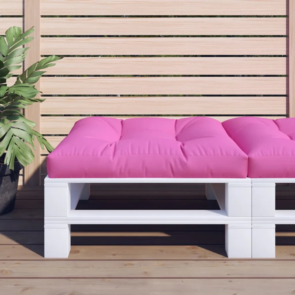 Cuscino per Pallet Rosa 70x70x12 cm in Tessuto 360489