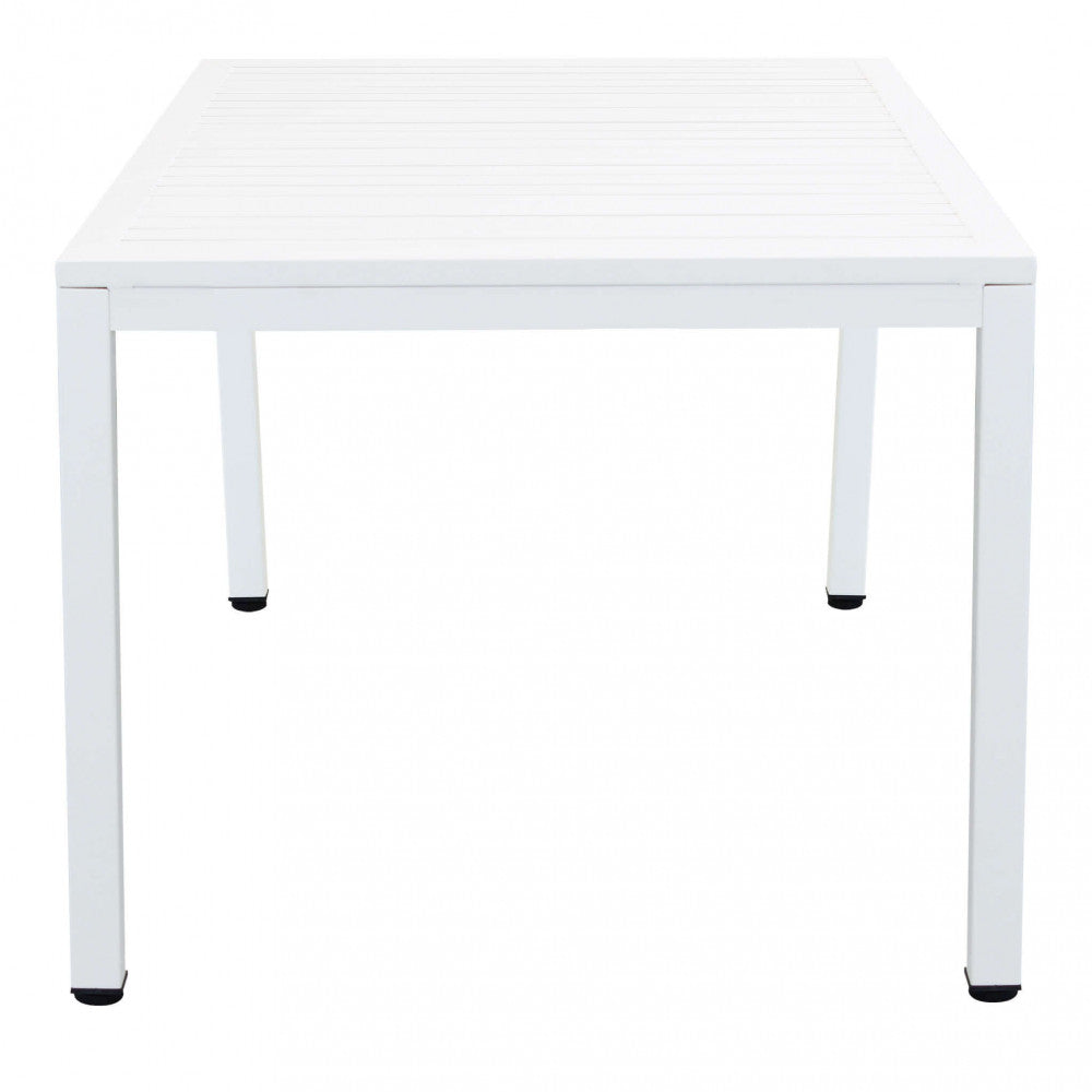 Tavolo Milo 150x90x74 h cm in Alluminio Bianco