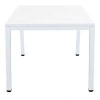 Tavolo Milo 150x90x74 h cm in Alluminio Bianco