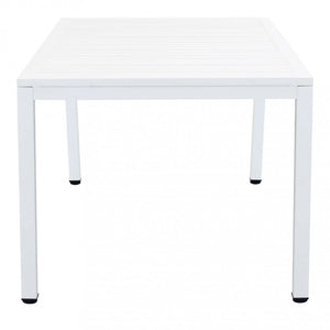 Tavolo Milo 150x90x74 h cm in Alluminio Bianco