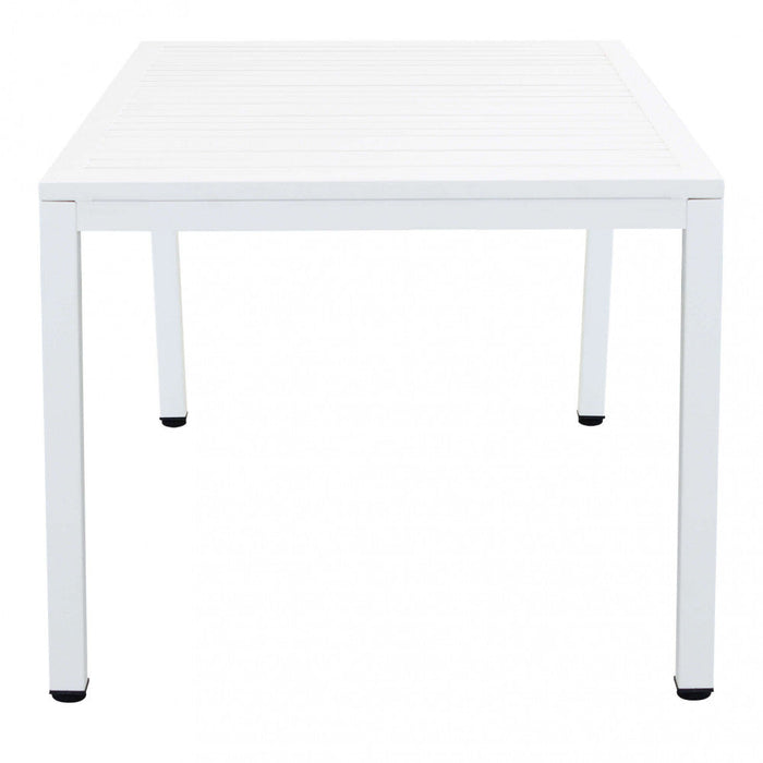 Tavolo Milo 150x90x74 h cm in Alluminio Bianco