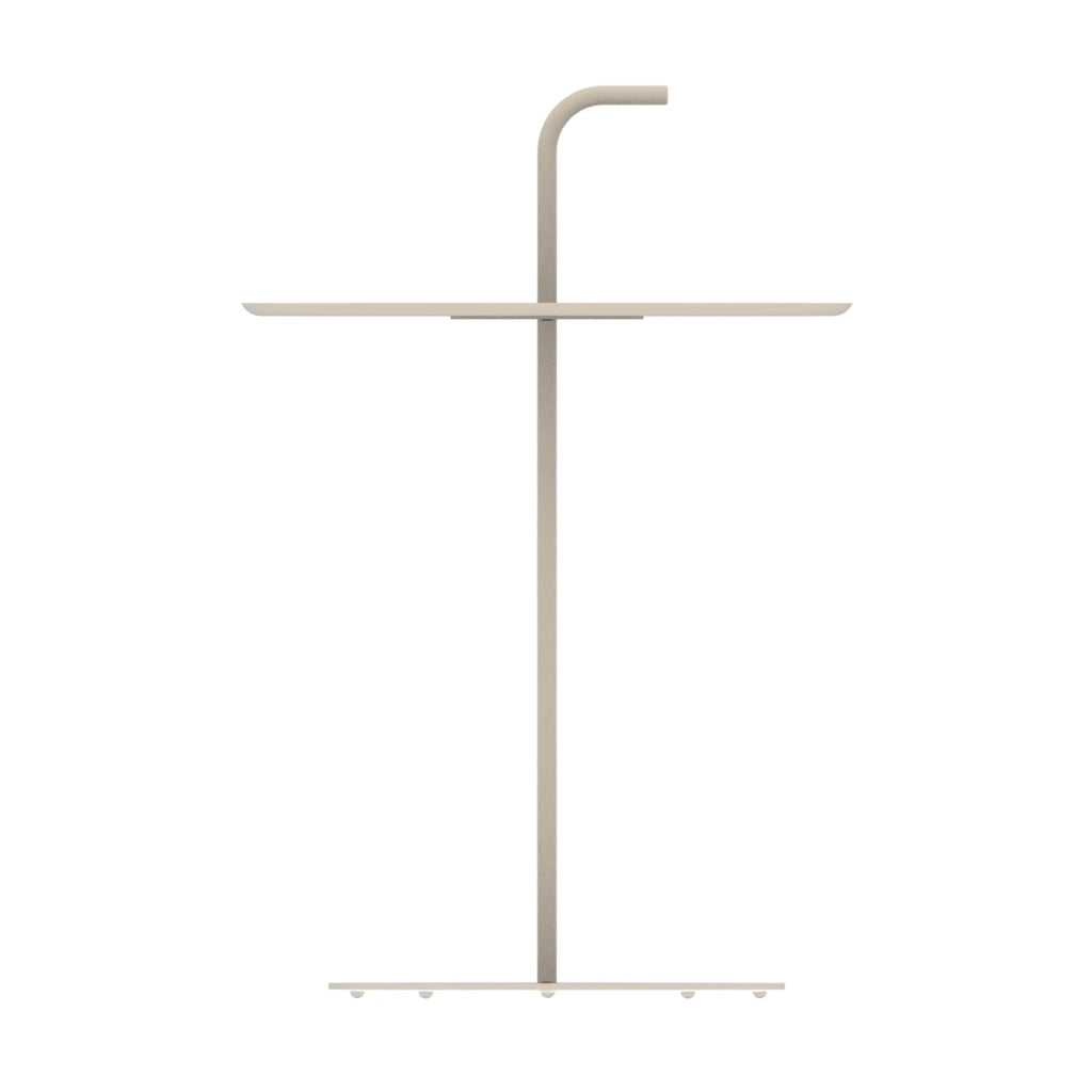 Tavolino/consolle in acciaio beige 03_0010772