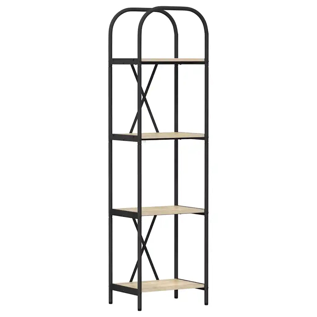 Libreria-Scaffale per Libri-Mobile di Stoccaggio Rovere Sonoma 40 x 30 x 146 cm Legno multistrato 349845