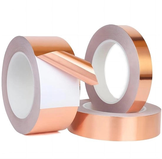 Nastro di alluminio adesivo 10mm x 20m - Autoadesivo, una sola faccia, conduttivo per riparazioni elettriche
