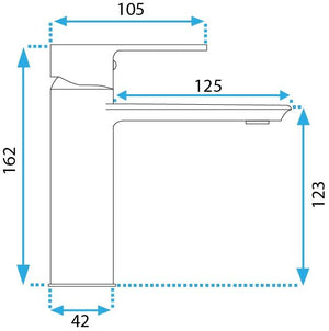Rubinetto Da Lavabo Rea Veneta Chrome Low